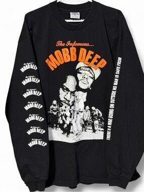 Mobb Deep black long sleeve shirt Size XXL